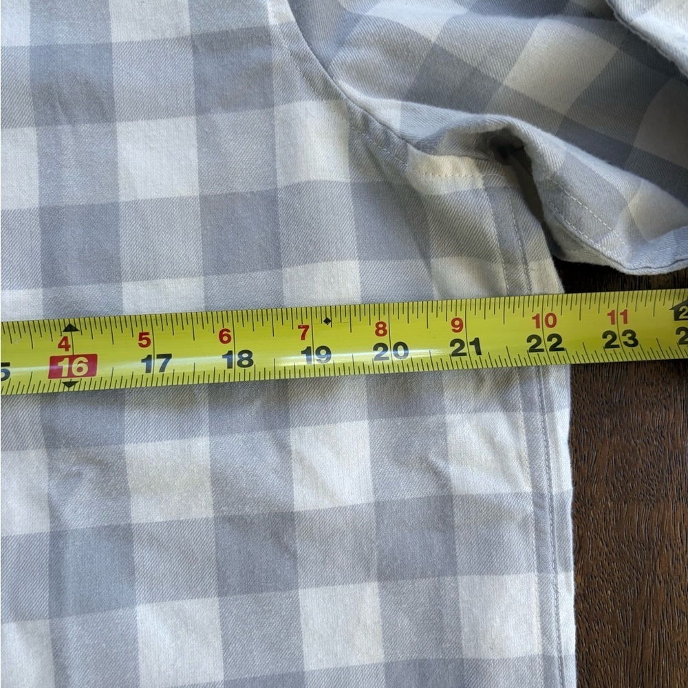 Vineyard Vines Performance Relaxed Gray Flannel Button Down LS Shirt Women 14 - Picture 11 of 11